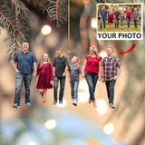 Custom Photo Ornament - Christmas Gift For Family Members, Dog Lovers, Dog Mom, Dog Dad | Vit