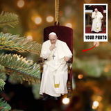 Personalized Christian Custom Photo Ornament Gifts, Perfect Christmas Gift for Christians, Family and Friends | Jesus 1