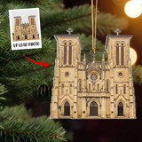 Custom Photo Ornament, Church Photo Ornament, Religious Ornament, Personalized Christmas Gifts for Pastor, Priest, Vicar, Jesus, God Lover | Church