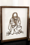 Stunning Jesus Christ “Reaching to Rescue” Wood Sign / SVG Digital Download – Faith Wall Art | Final