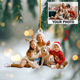 Custom Photo Ornament - Christmas, Birthday Gift For Family, Family Members, Mom, Dad, Husband, Wife | Grandma