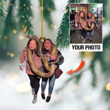 Custom Photo Ornament - Funny Christmas Gift - Christmas, Birthday Gift For Family, Family Members, Mom, Dad, Husband, Wife | Funny